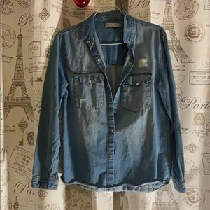 A denim shirt